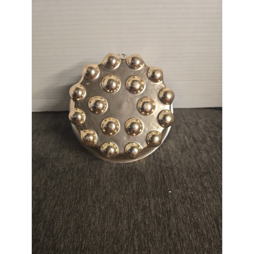 Vintage Copper Round Mold Jello Cake Home Decor 6" 3.5 Cups